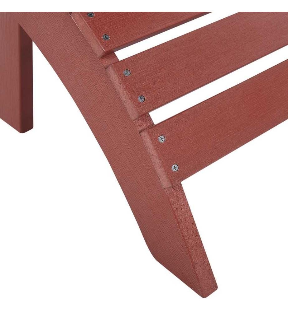 Garten Fusshocker ADIRONDACK Rot