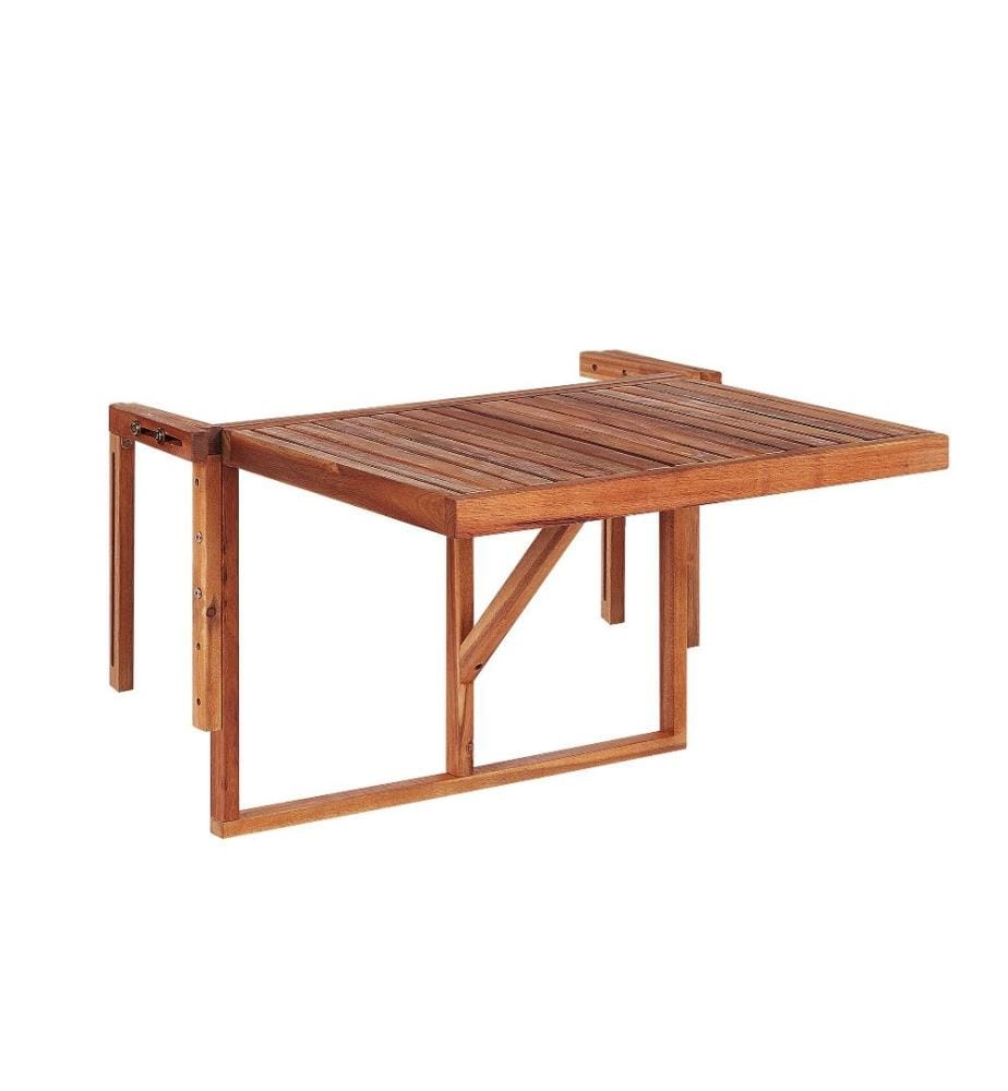Table de balcon UDINE 70 cm 69 cm Acacia Marron