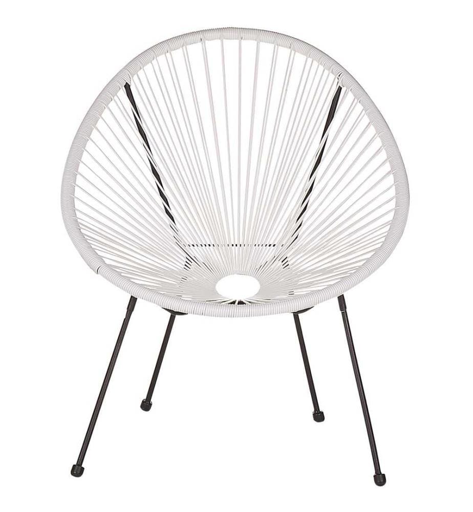 Chaise de jardin ACAPULCO II Polyrotin Blanc