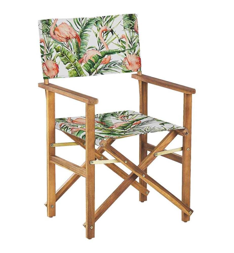 Lot de 2 chaises de jardin CINE Acacia Rose