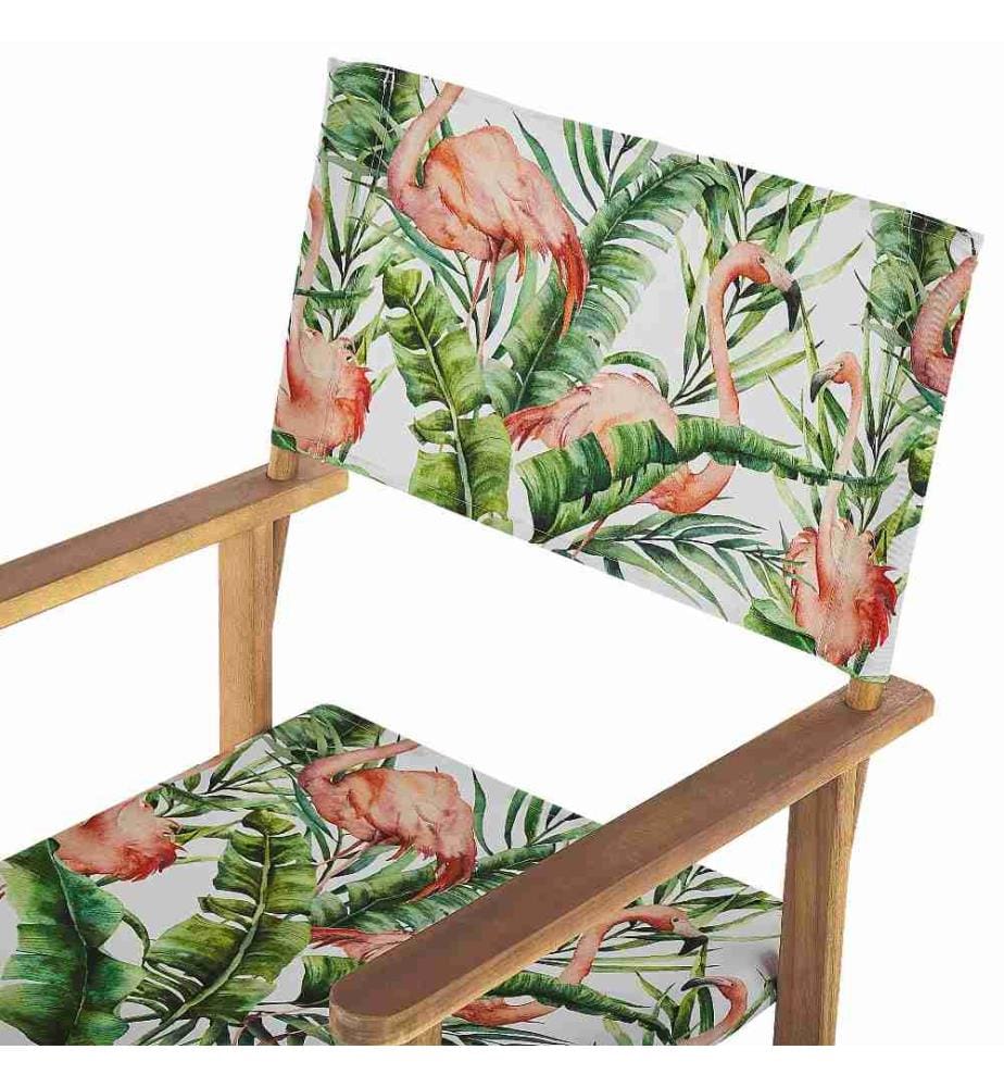 Lot de 2 chaises de jardin CINE Acacia Rose