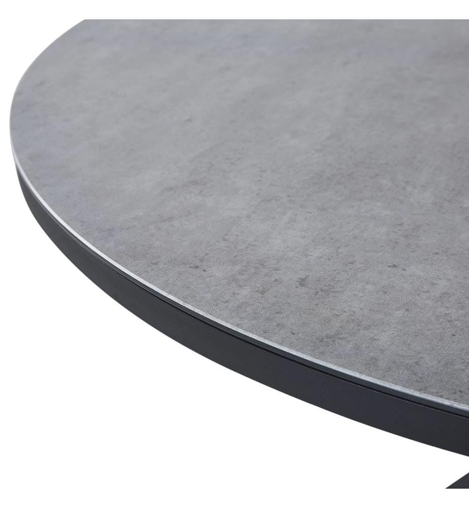 Table de salle à manger de jardin MALETTO 120 cm 120 cm Verre Gris