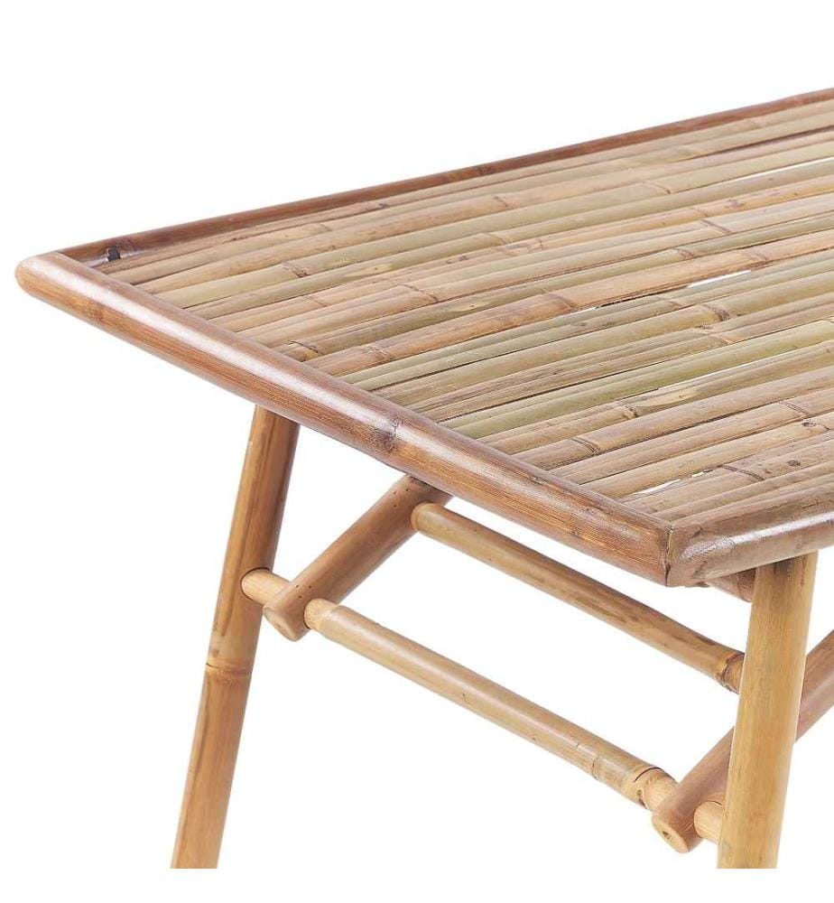 Gartentisch MOLISE 120 cm 69 cm Bambus Hellbraun