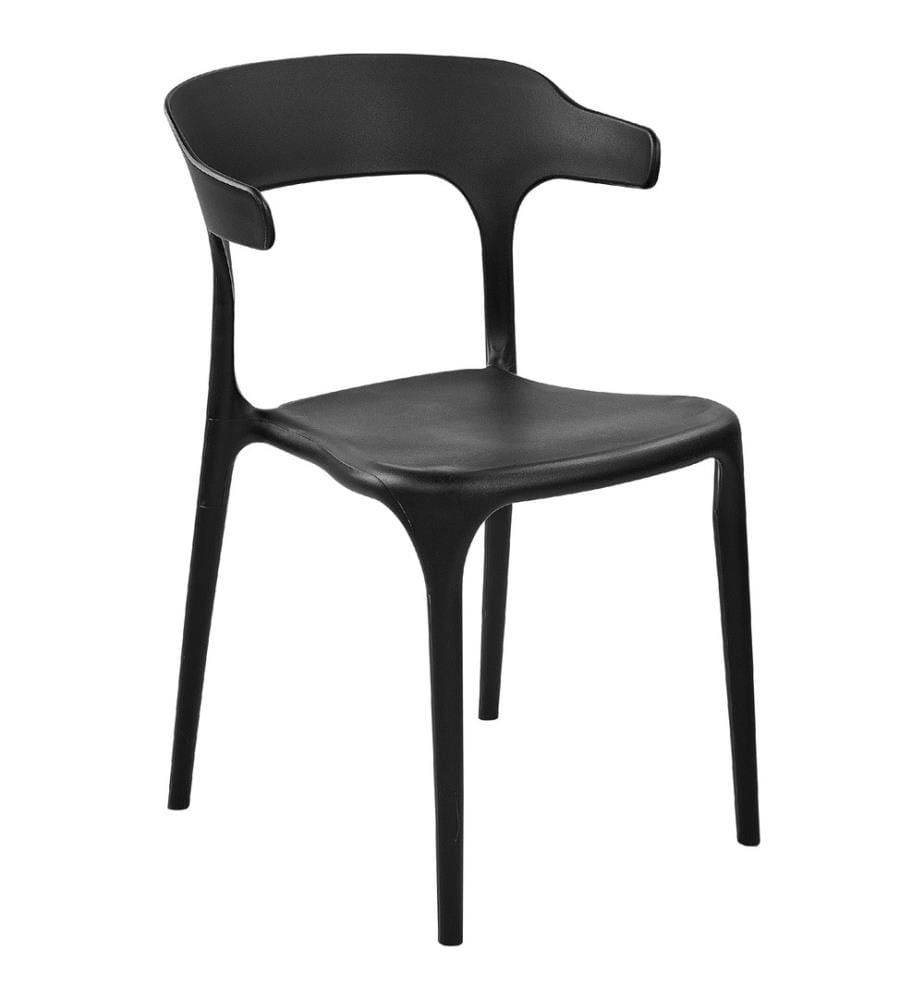 Esszimmerstuhl 8er Set GUBBIO Schwarz