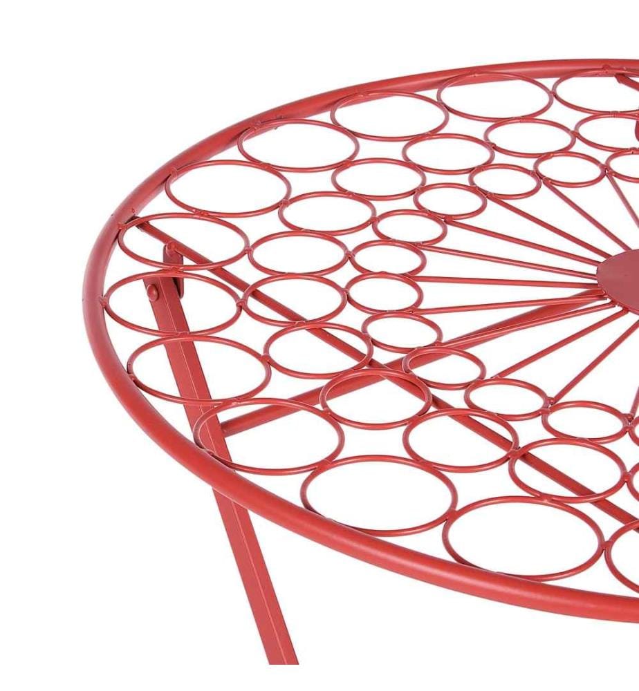 Tavolino Bistrot SCARIO 70 cm 70 cm Metallo Rosso