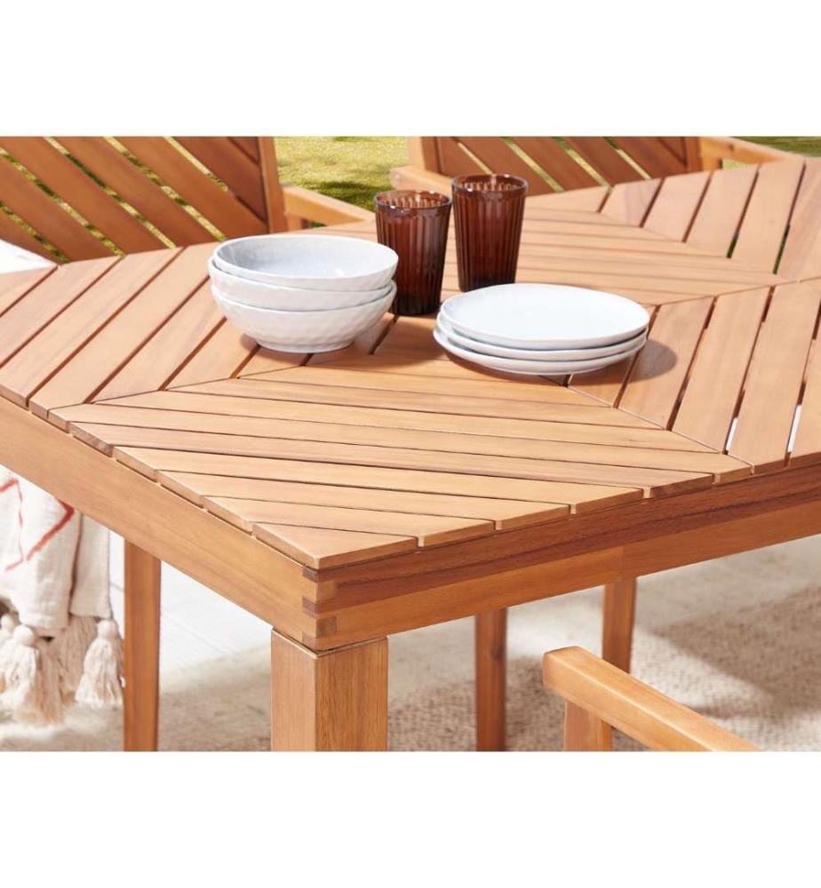 Gartentisch BARATTI 180 cm 90 cm Akazienholz Braun