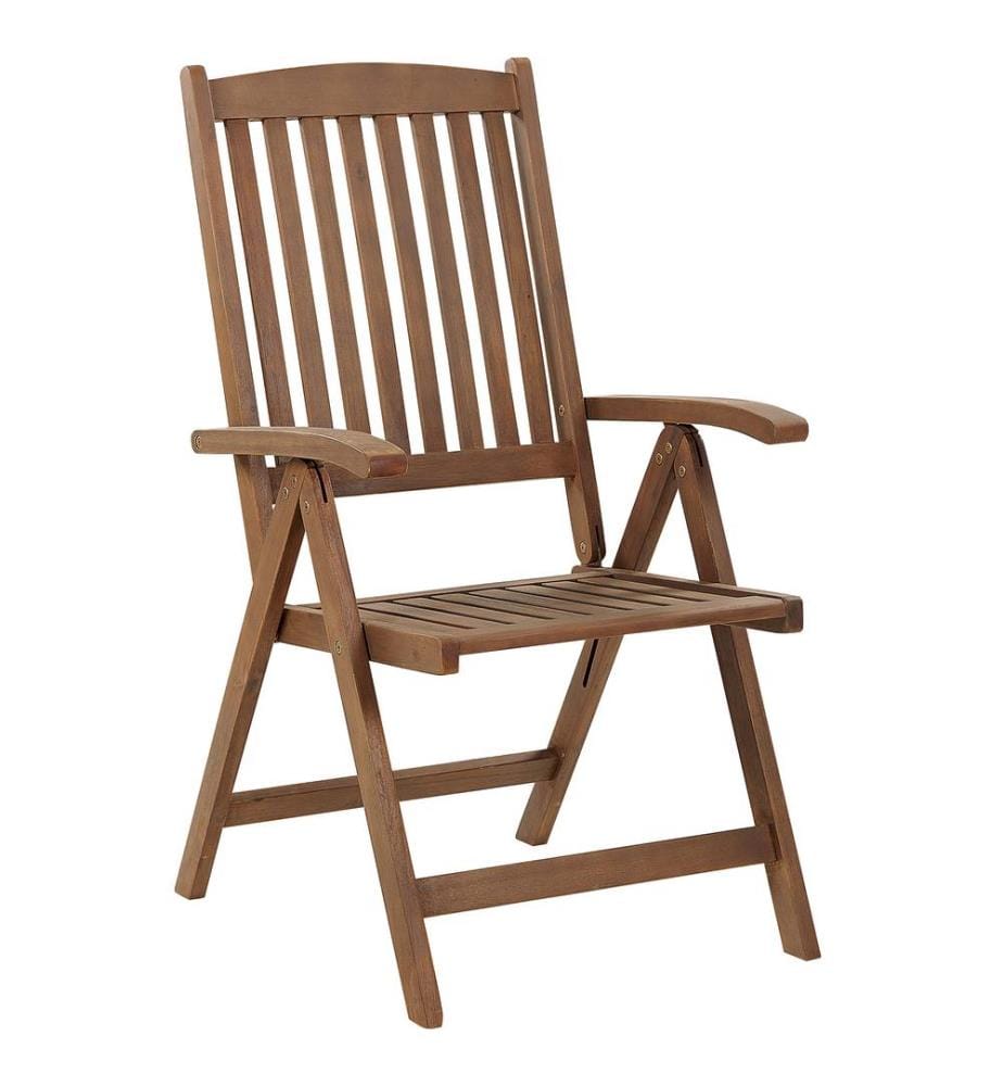 Chaise de jardin AMANTEA Acacia Marron foncé