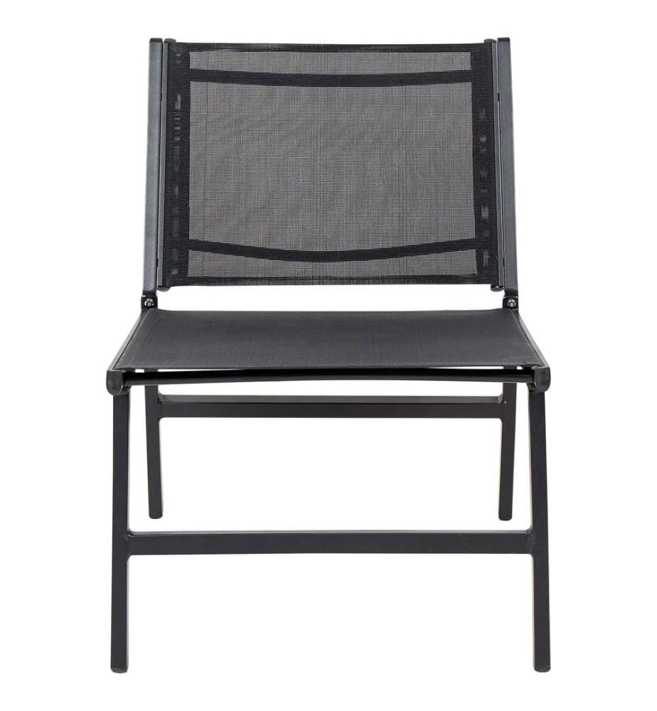 Gartenstuhl MARCEDDI Metall Schwarz