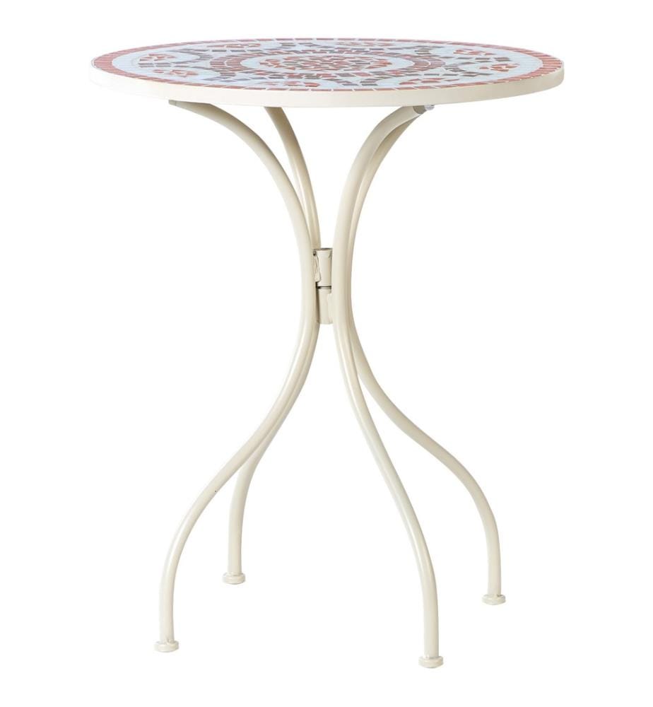 Table bistrot SPELLO 60 cm 60 cm Blanc