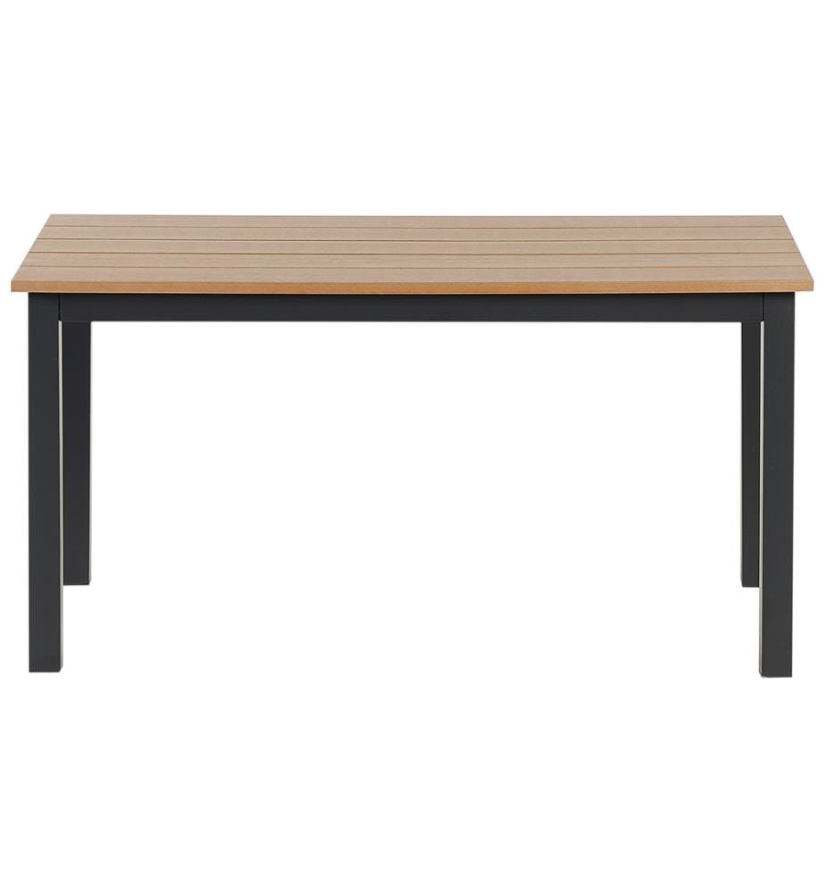 Gartentisch MESSINA 100 cm 52 cm Schwarz