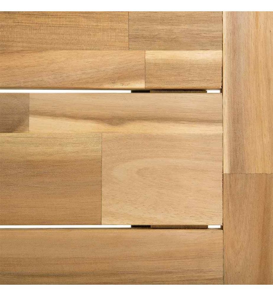 Table de salle à manger de jardin SCANIA 170 cm 80 cm Acacia Noir
