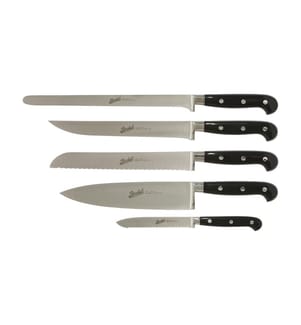 Adhoc Nero Brillant - Set di 5 coltelli da chef