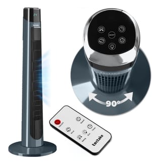 Turmventilator Arktis 3 Modi, 3 Stufen, 90° Schwenkfunktion - anthrazit