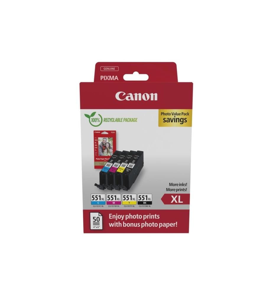 CANON - Tinte CLI-551XL BK/C/M/Y