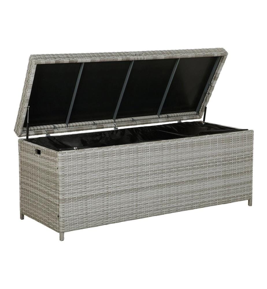 Coffre de rangement MODENA 158 cm 63 cm Gris