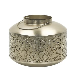 Laterne CORFU Metall 22 cm Gold