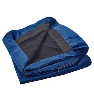 Bezug für Sessel BERNES Samtstoff Marineblau