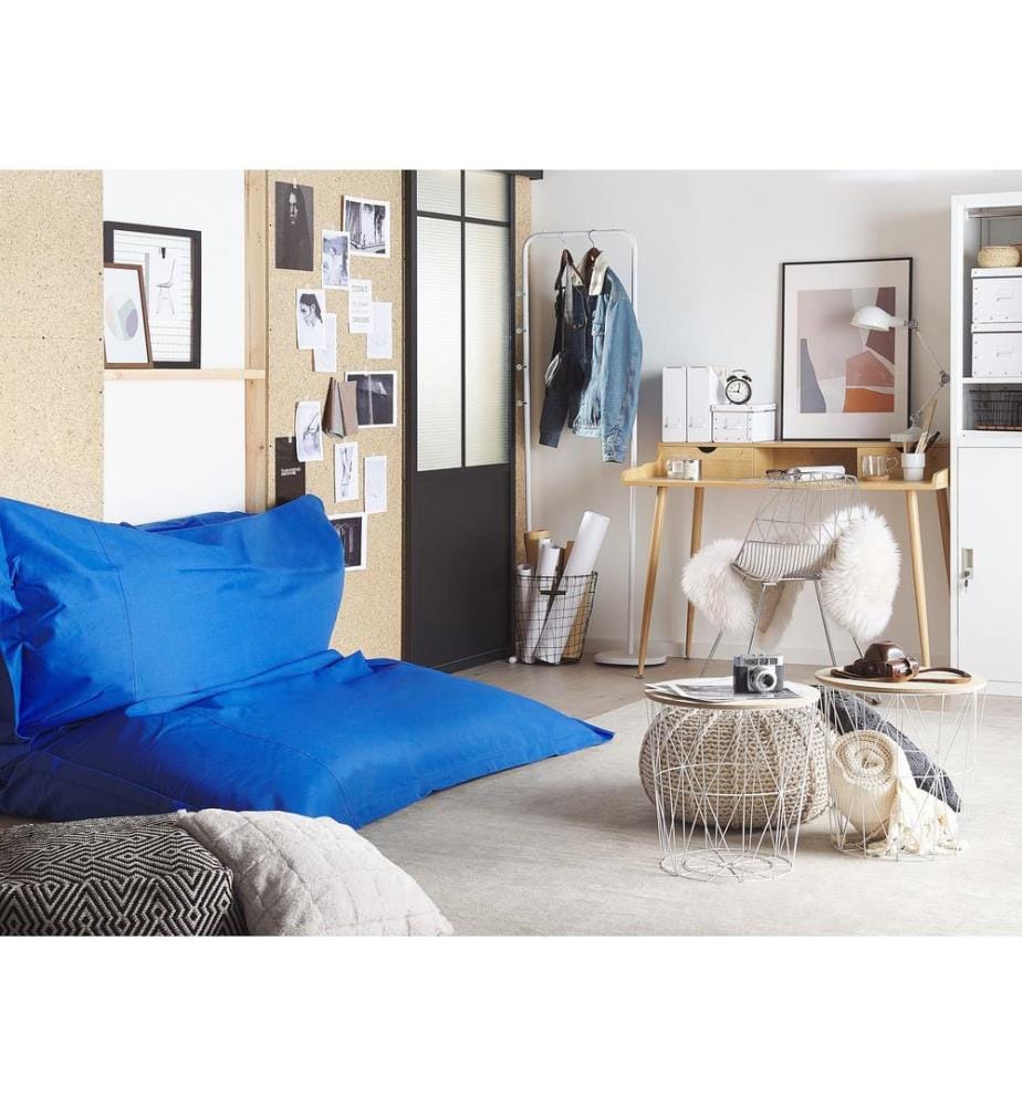 Sitzsack 600 L FUZZY 180 cm 230 cm Dunkelblau