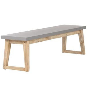 Panchina da giardino ORIA 160 cm Cemento Grigio