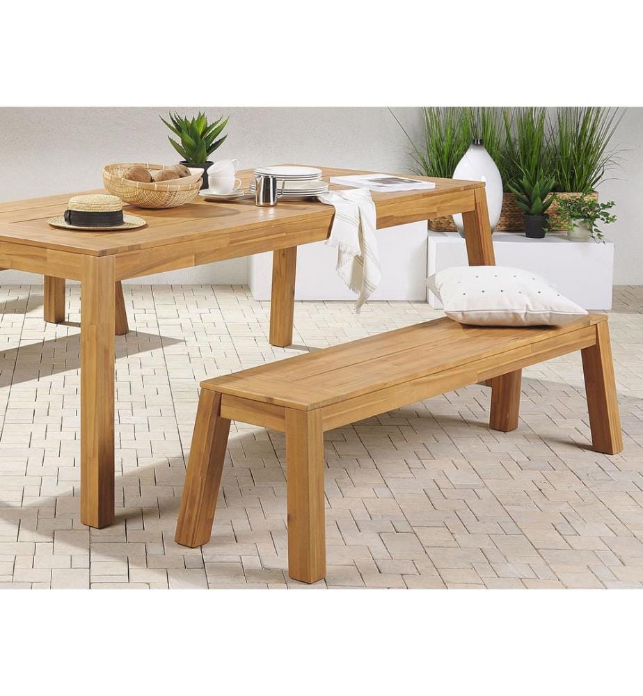 Panchina da giardino LIVORNO 169 cm Legno d'acacia Marrone