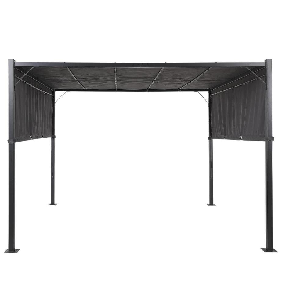 Pavillon LED PARGA Metall 310 cm 310 cm Dunkelgrau