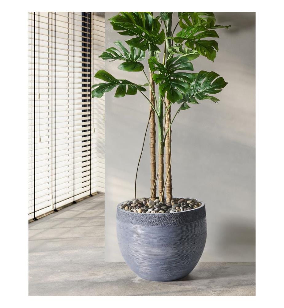 Cache-pot ZAKROS 50 cm Gris