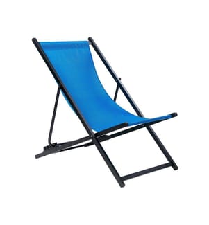 Sedia a sdraio pieghevole LOCRI II Metallo Blu