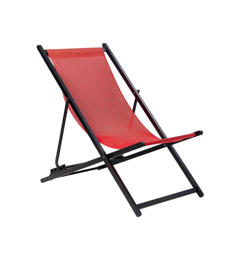 Chilienne pliante LOCRI II Métal Rouge