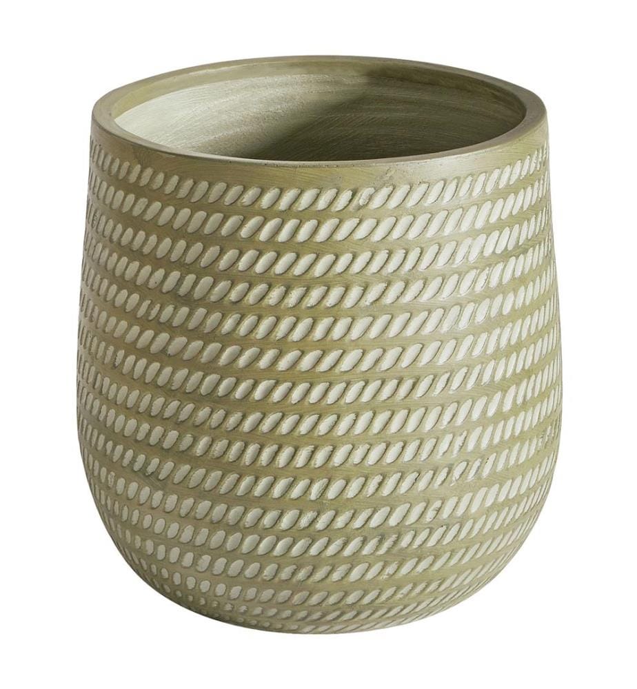 Blumenkübel LIVADIA 39 cm Olivgrün