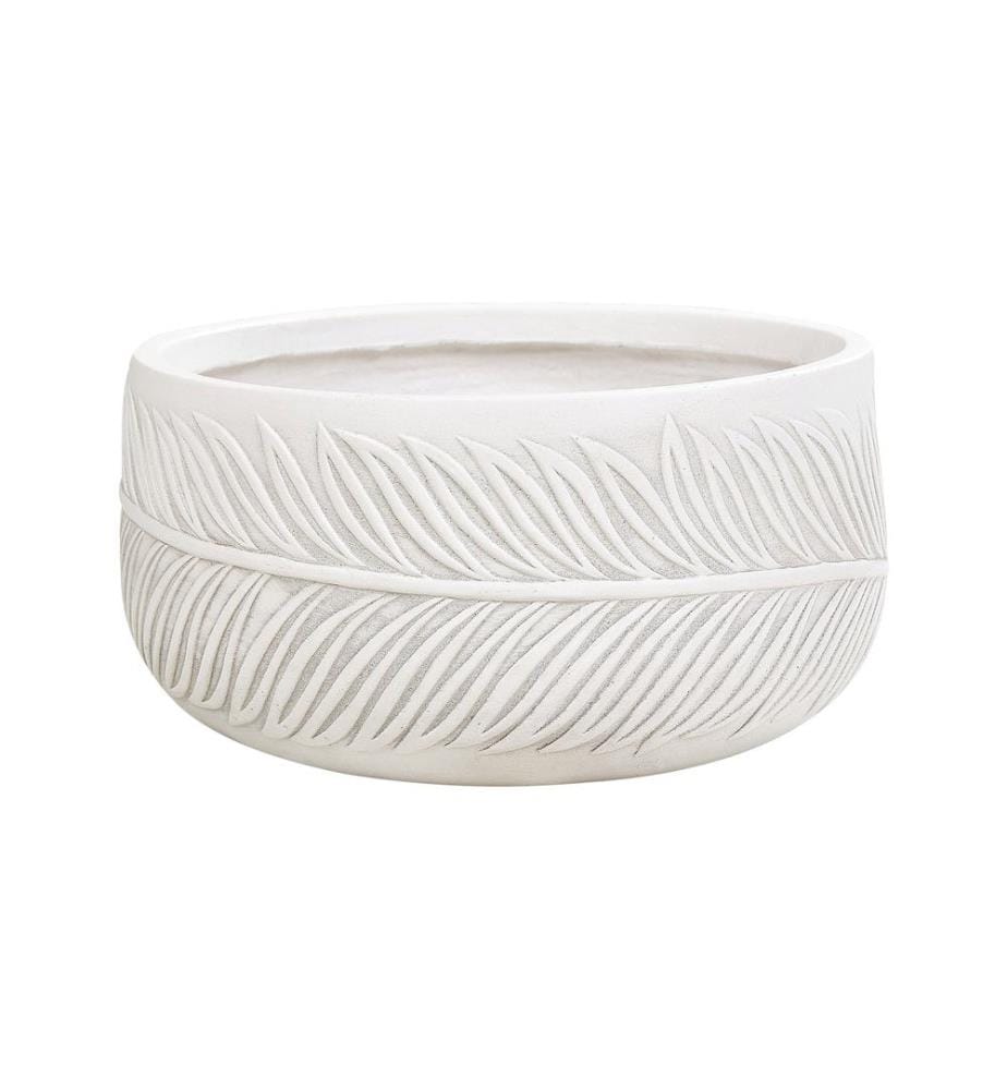 Cache-pot FTERO 35 cm Blanc cassé