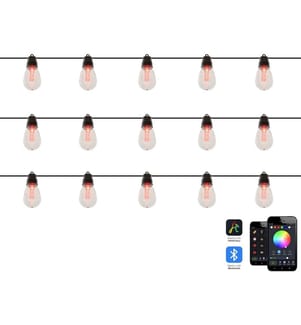 LED Gartengirlande ITILLEQ mit App Bunt