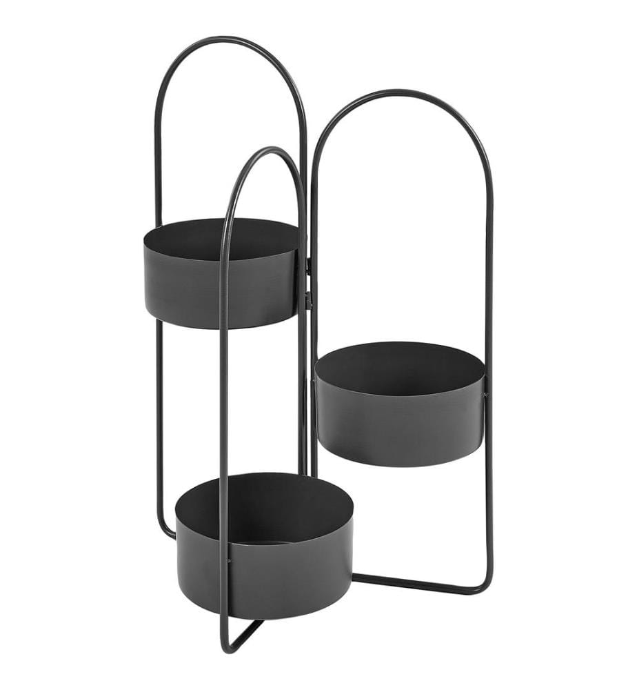 Support de pots COLUTENA Métal 56 cm Noir