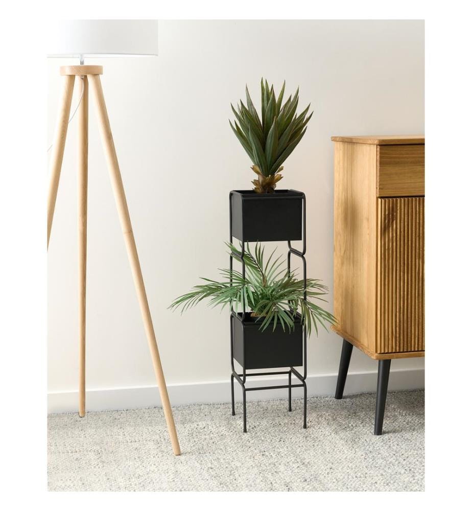 Support de pots COTINUS Métal 20 cm Noir