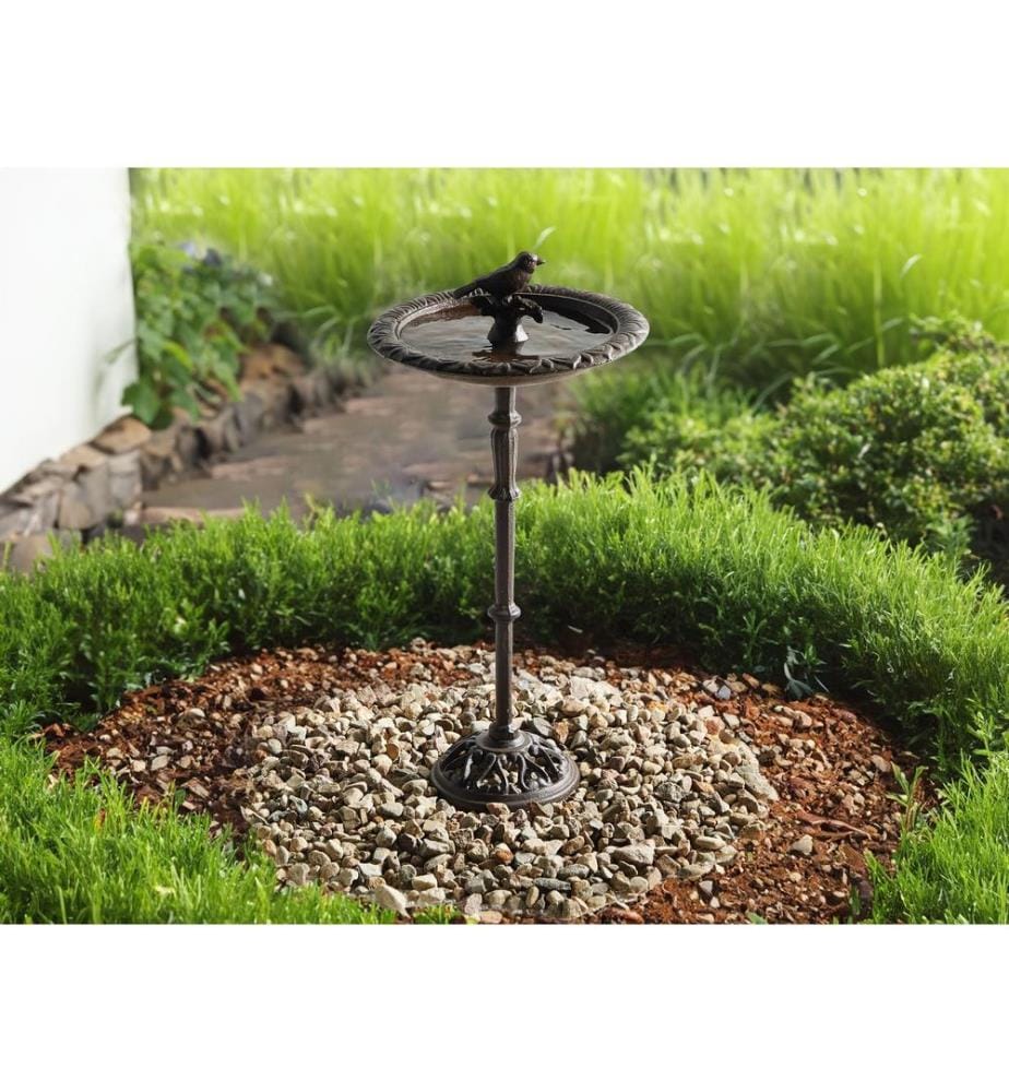 Fontana per uccelli marrone SWALLOW
