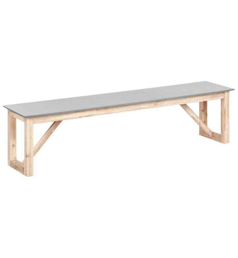 Panchina da giardino NOTTERI 180 cm Cemento Grigio