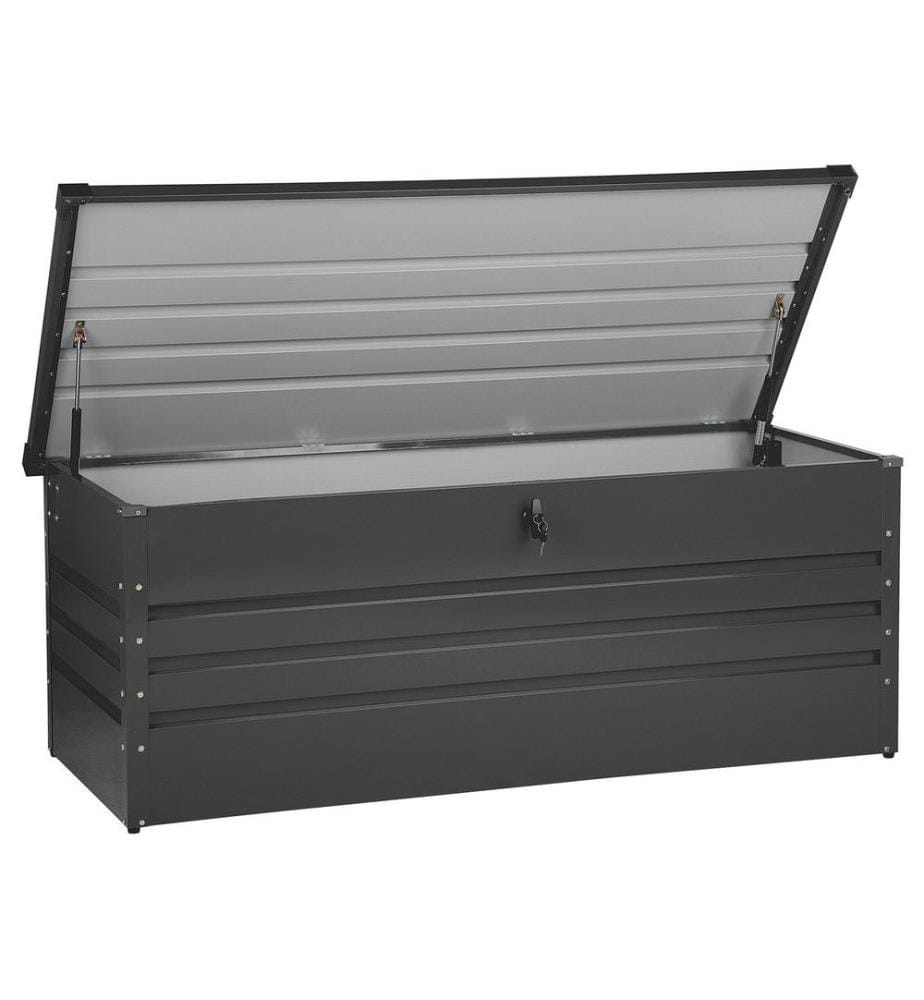 Aufbewahrungsbox CEBROSA Metall 165 cm 70 cm Graphitgrau