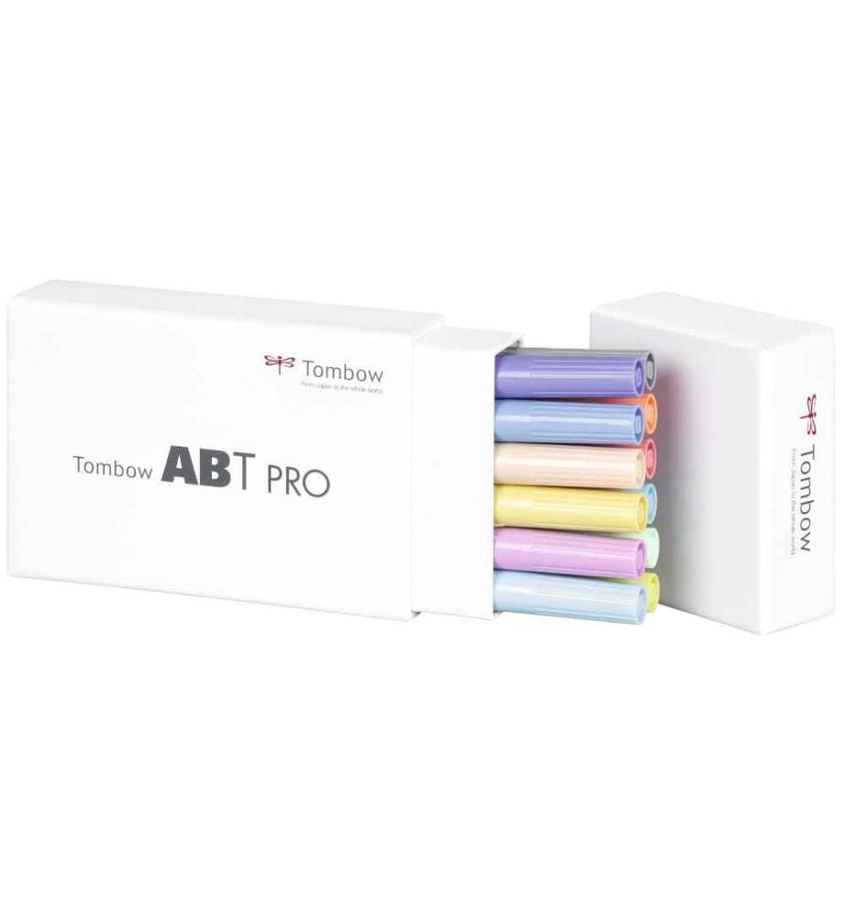 TOMBOW - Fasermaler Pastel Colors, Box, 12er-Set
