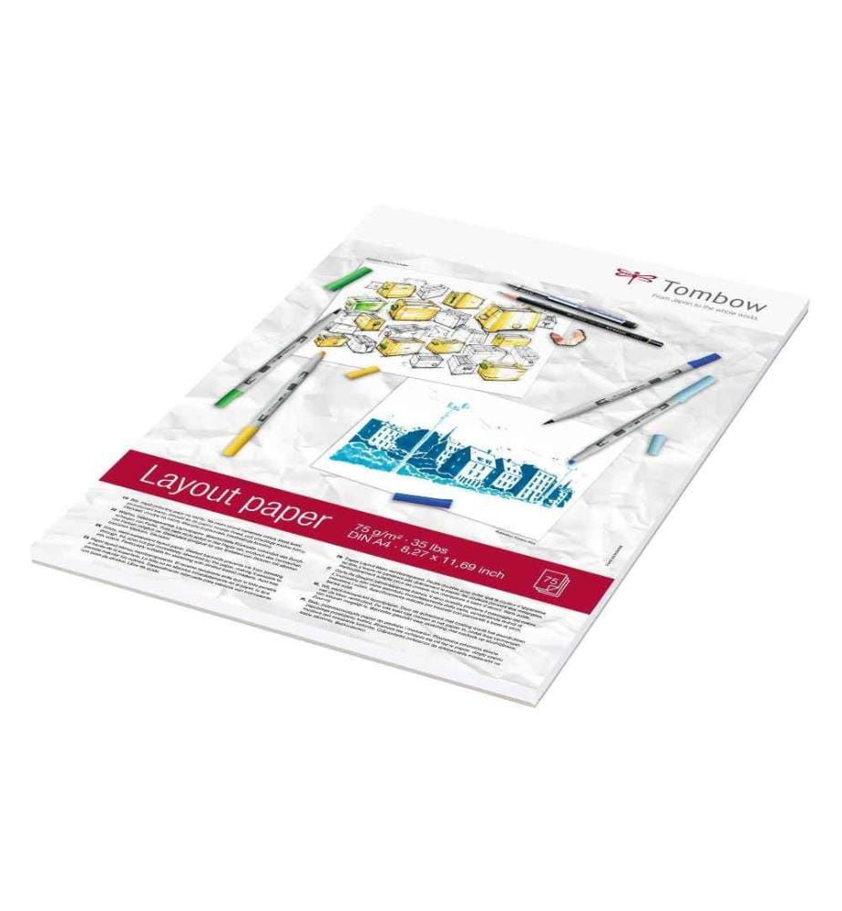 TOMBOW - Zeichenblock Layout A4 75 Blatt