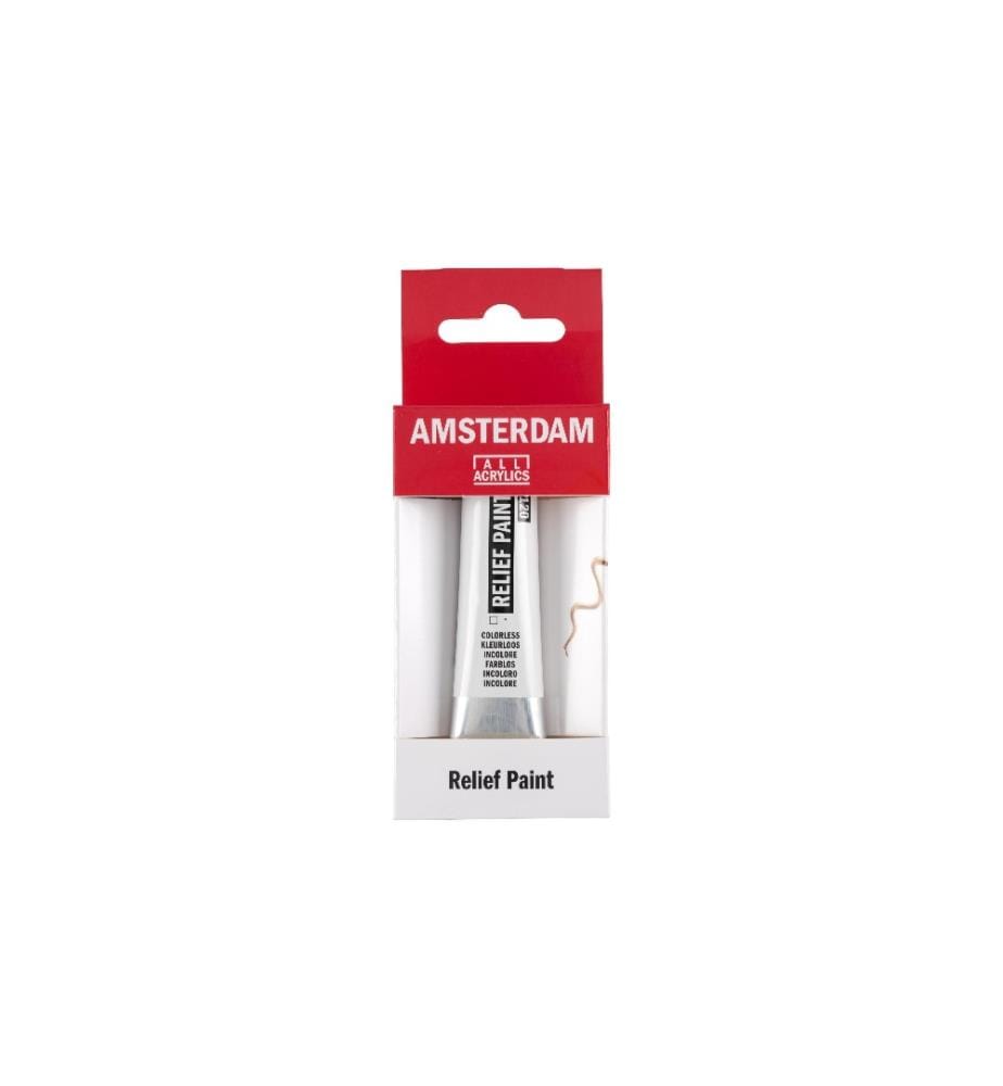 AMSTERDAM - Peinture acrylique Reliefpaint 120, 20 ml, Transparent