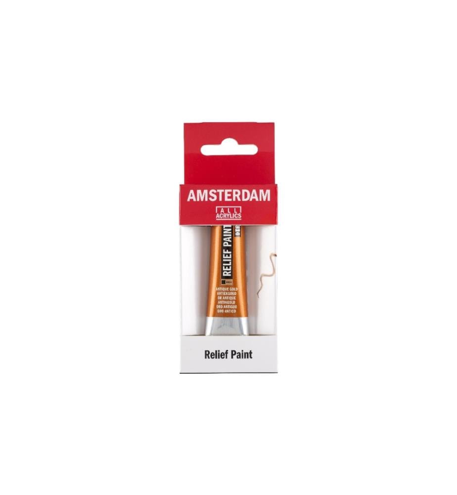 AMSTERDAM - Peinture acrylique Reliefpaint 814, 20 ml, Or rose