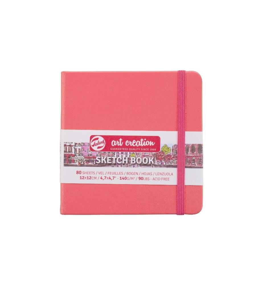 TALENS - Malbuch 12 x 12 cm Korallrot