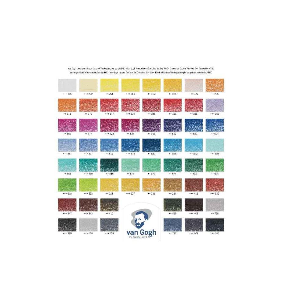 VAN GOGH - Crayons de couleur Définir 60 pièces