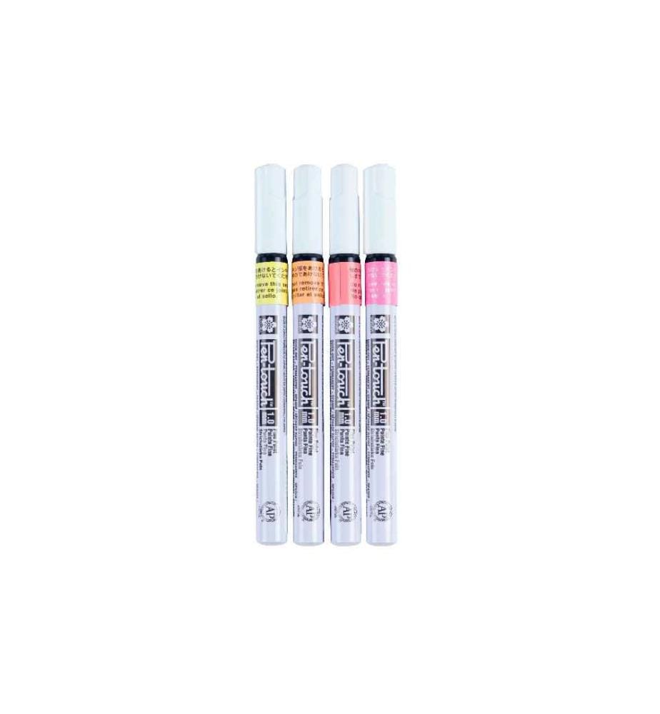SAKURA - Marqueur peinture Pen-Touch 1.0 mm, F, 4 pièces