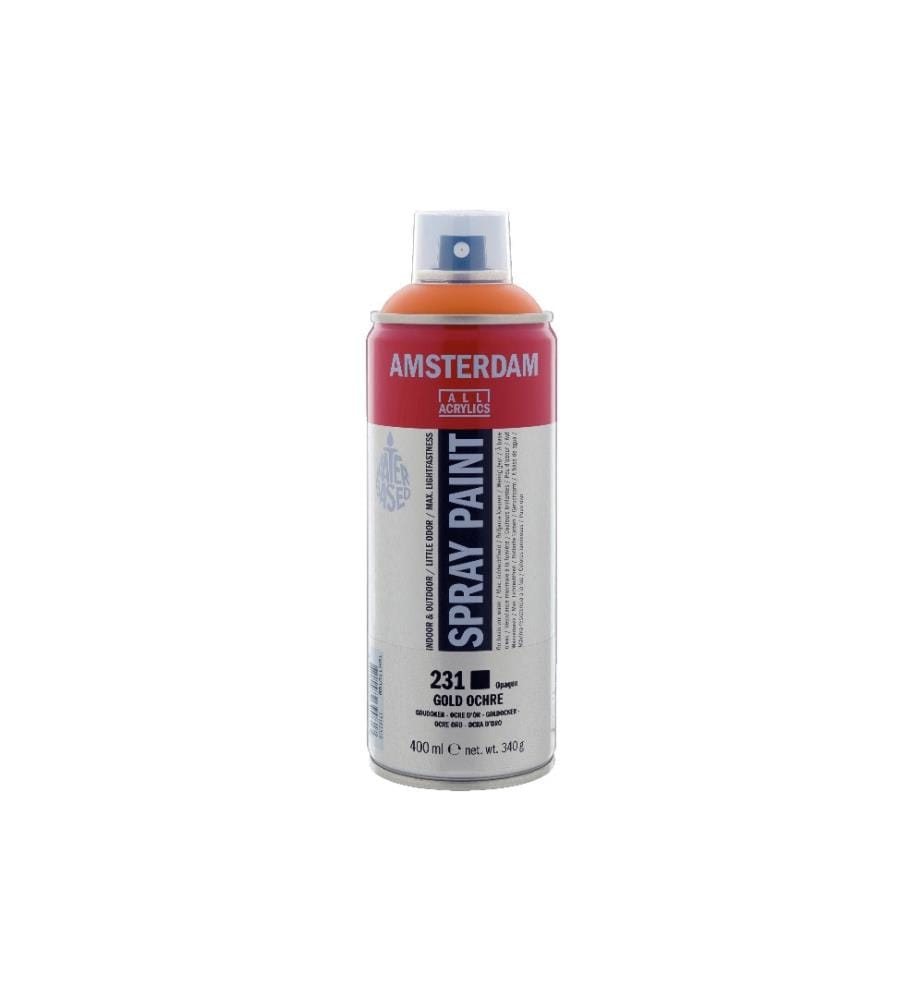 AMSTERDAM - Acrylique en bombe 400 ml, ocre doré