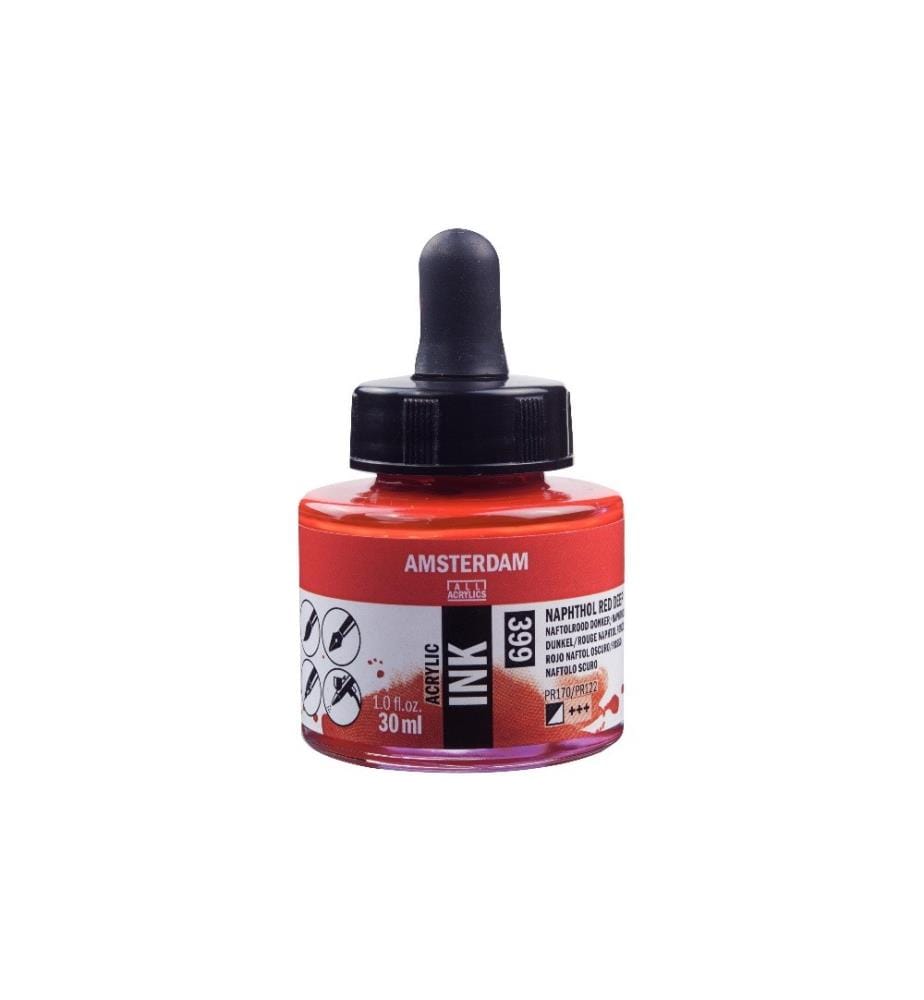 AMSTERDAM - Encre acrylique 30 ml, Rouge