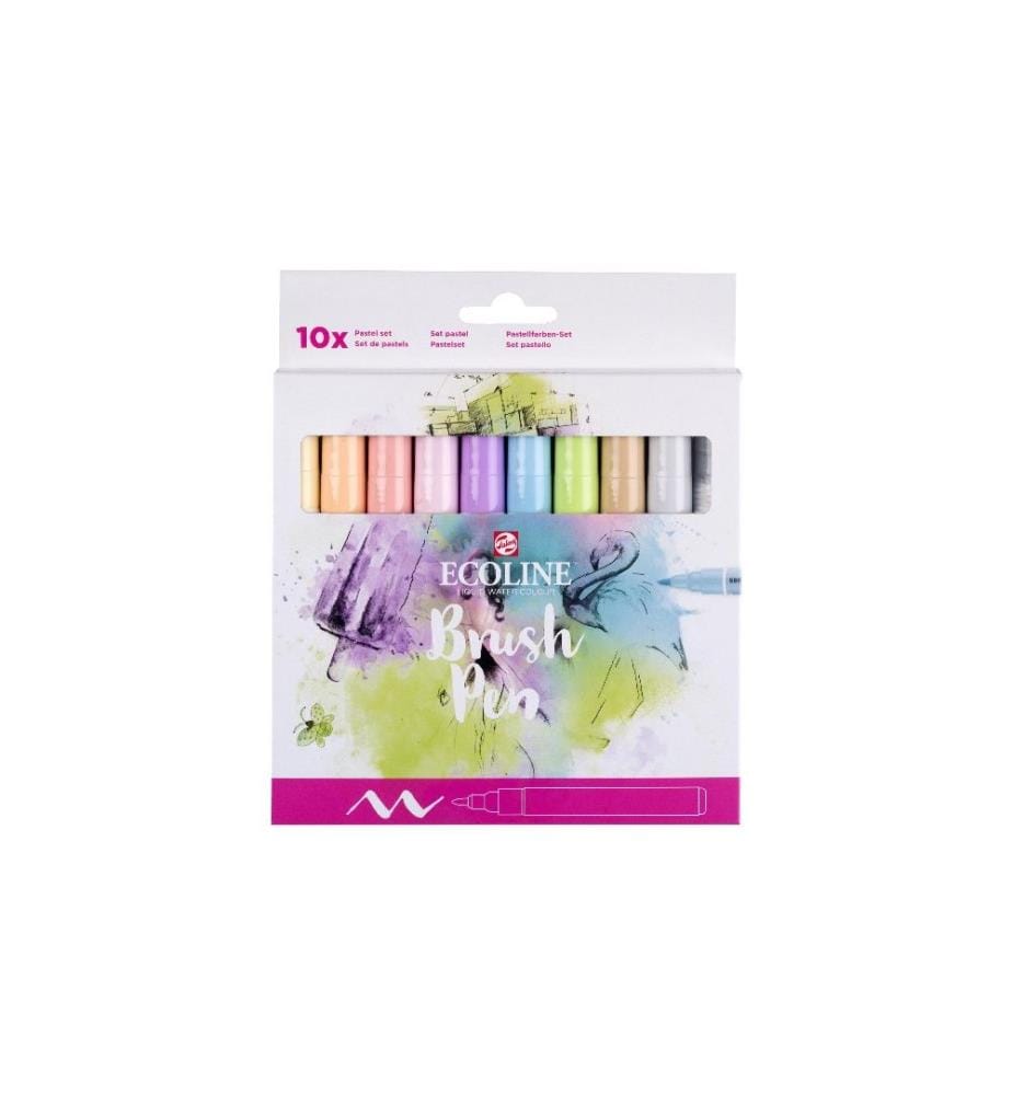 TALENS - Feutres de coloriage Ecoline Pastell Lot de 10