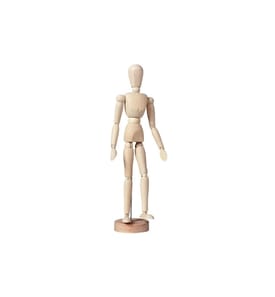 TALENS - Article en bois Poupée articulée Femme 30 cm