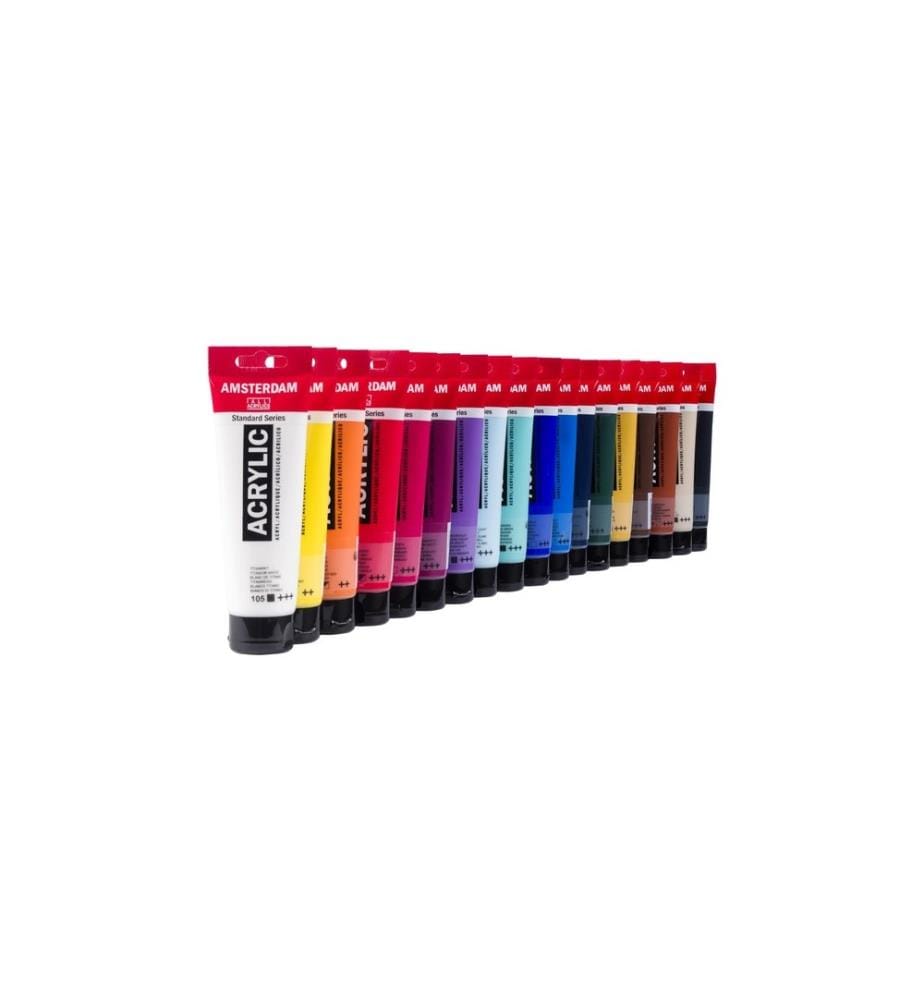AMSTERDAM - Acrylfarbe Standard Serie Set 18 x 120 ml