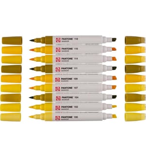 TALENS - Set de marqueurs Pantone 9x Jaune
