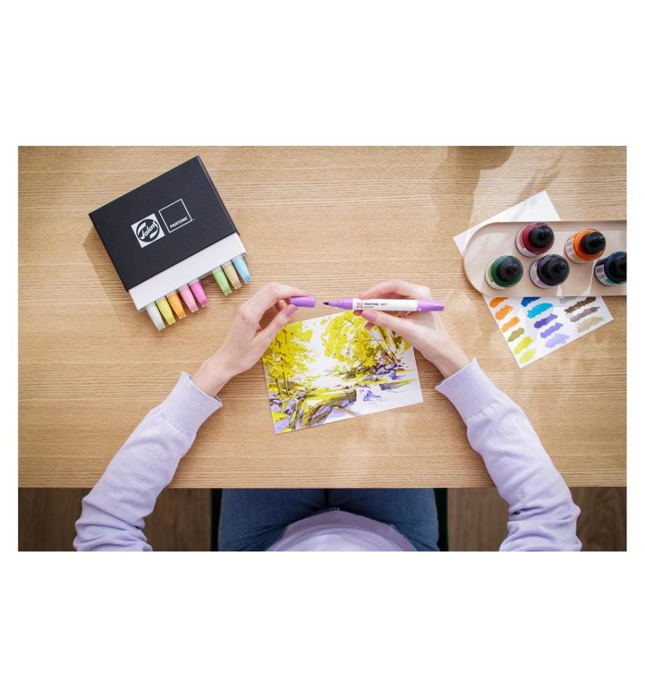 TALENS - Set de marqueurs Pantone 9x Pastel